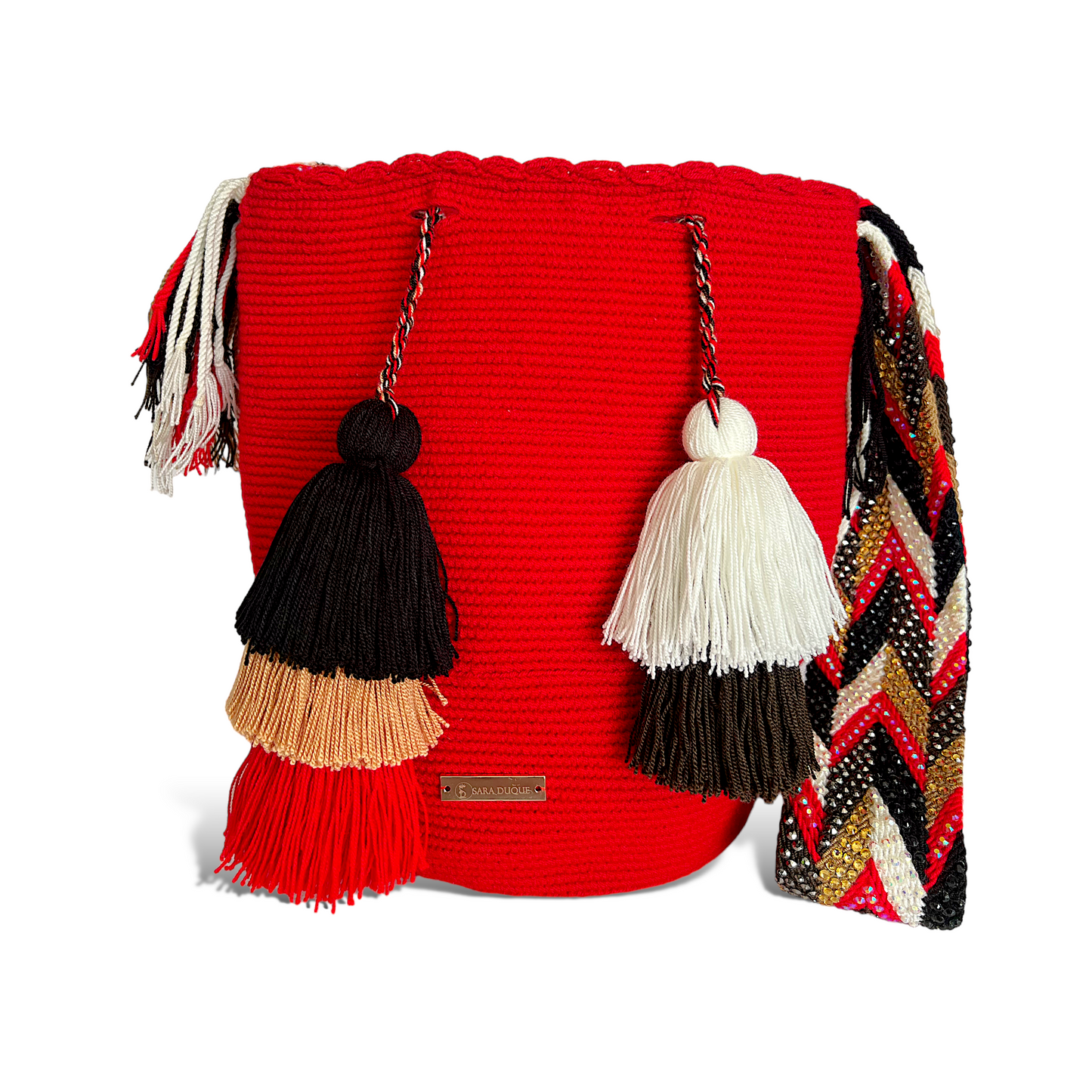 Mochila wayuu grande roja