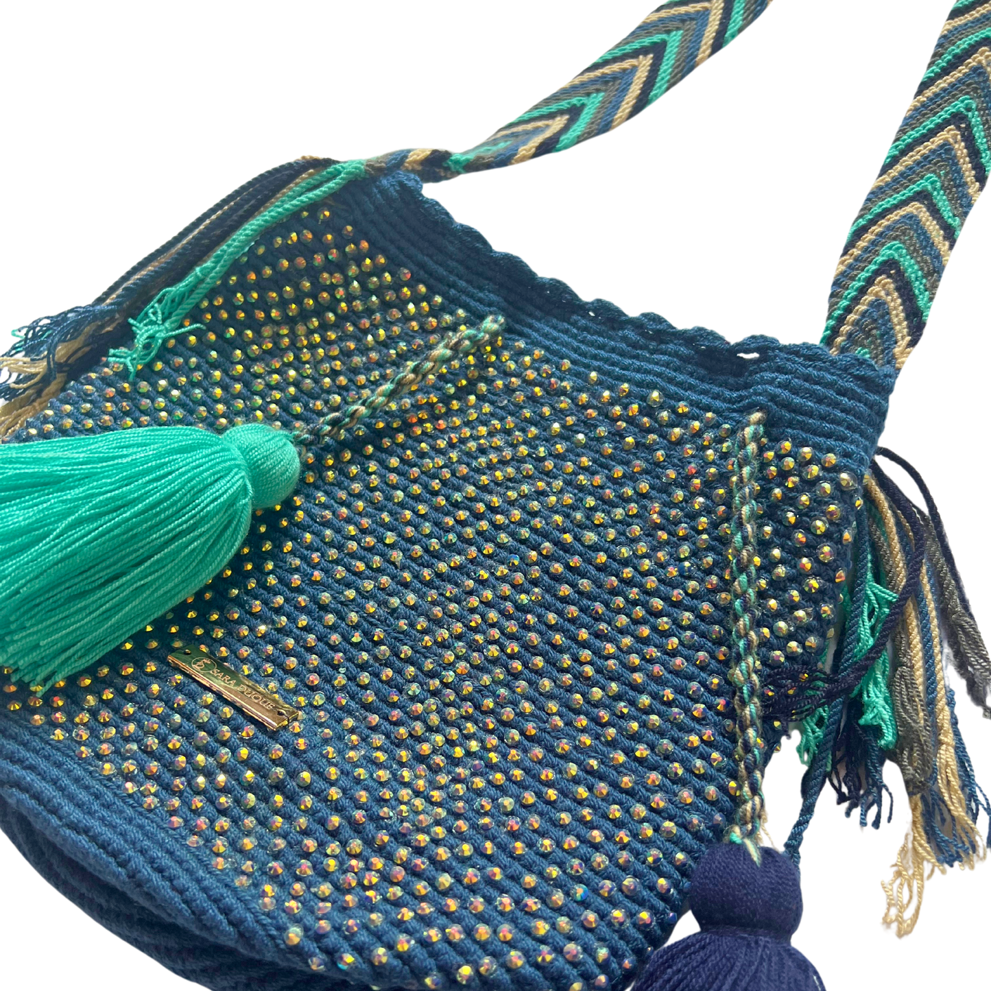 Mochila piedras azul