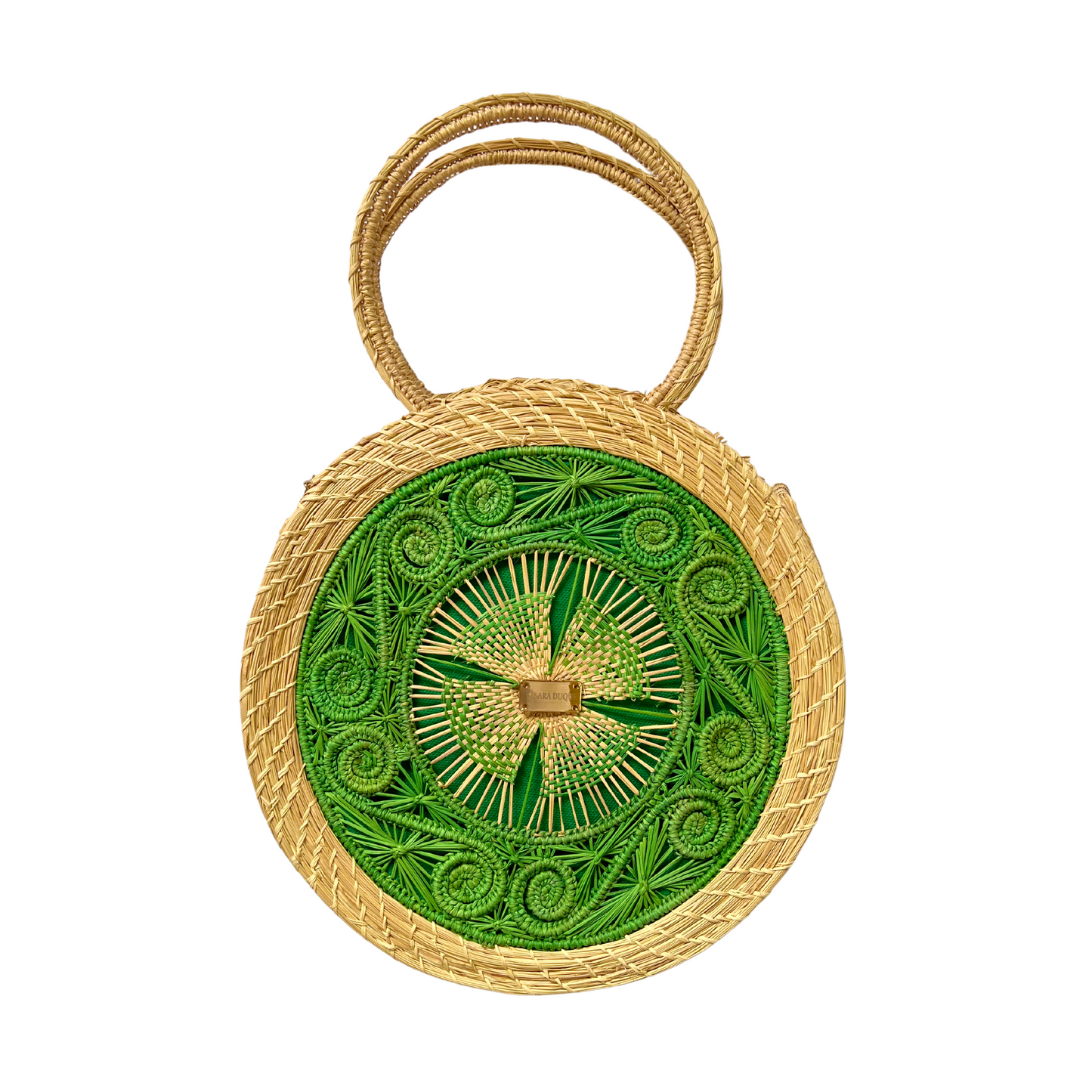 Canasto palma verde fibra