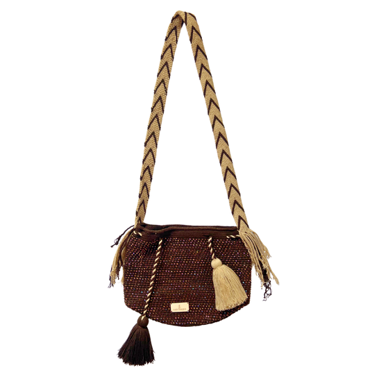 Mochila café piedras