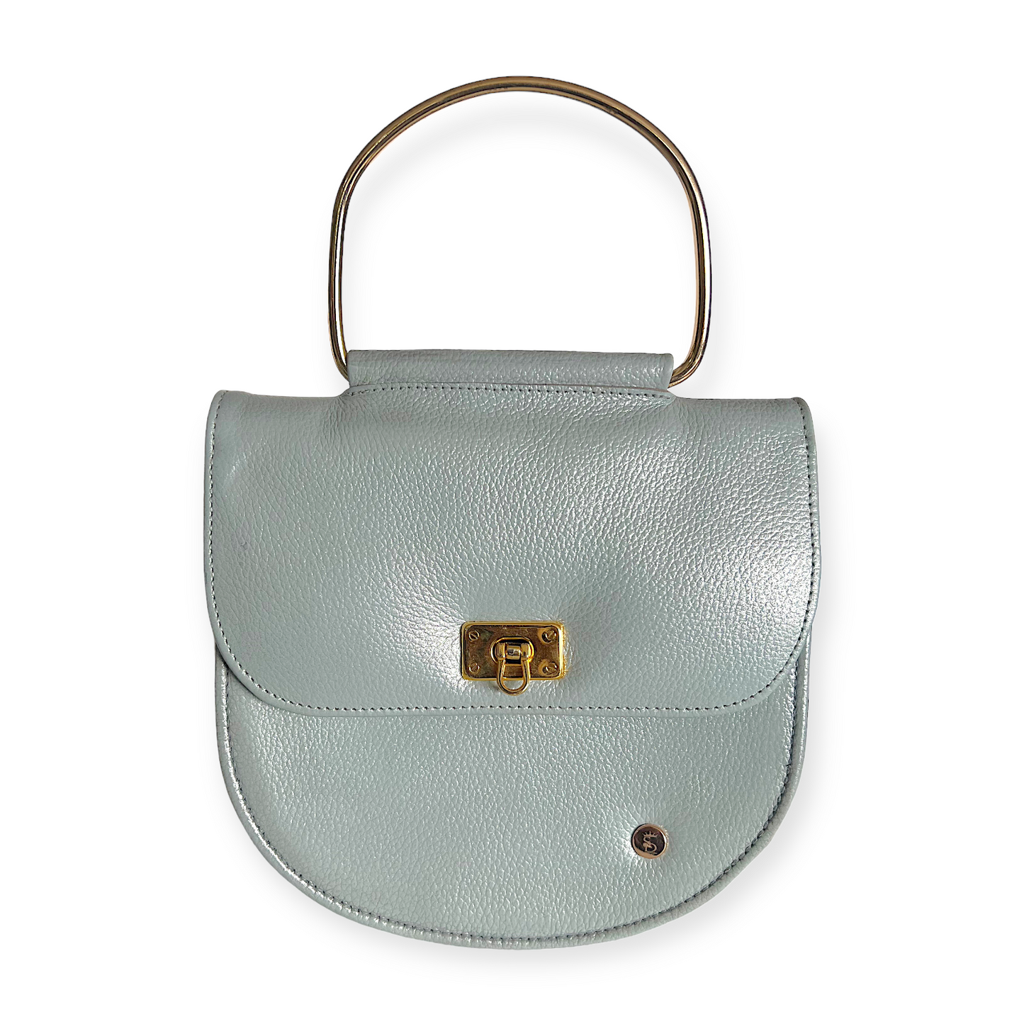 Manos libres cuero plateado