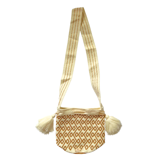 Mochila hilo dorado